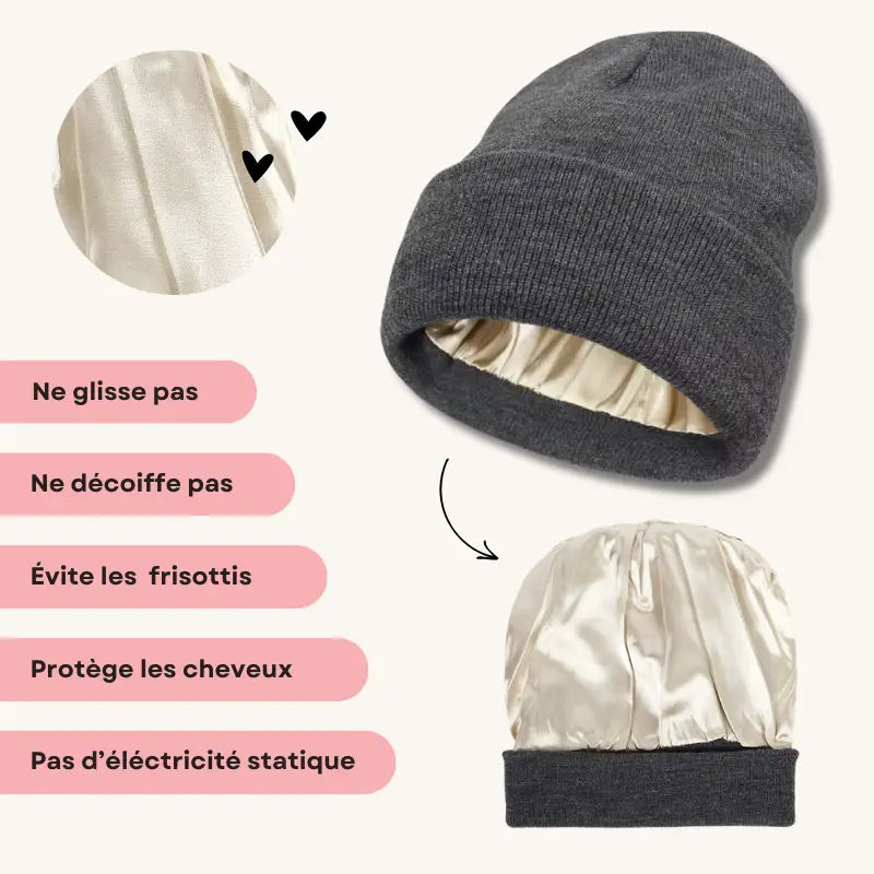 Bonnet d’Hiver en Satin - Bonnet