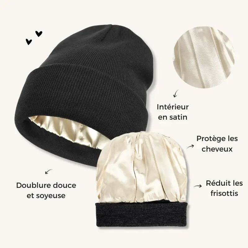 Bonnet d’Hiver en Satin - Bonnet