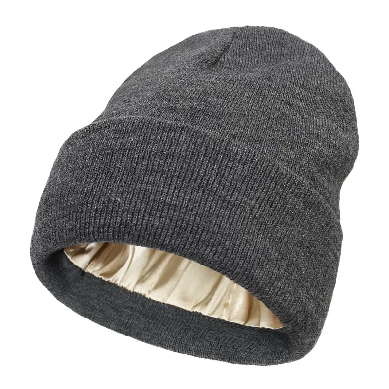 Bonnet d’Hiver en Satin - Gris - Bonnet