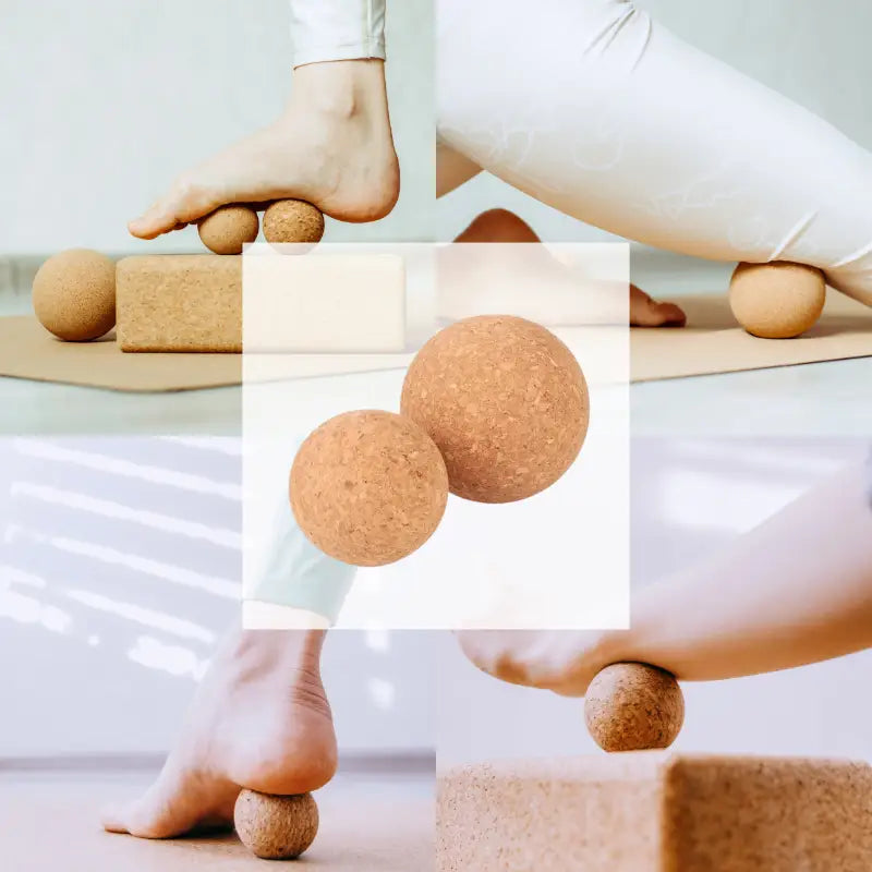 Pack 2 Boules de Massage en Liège - Spécial Dos et Pieds