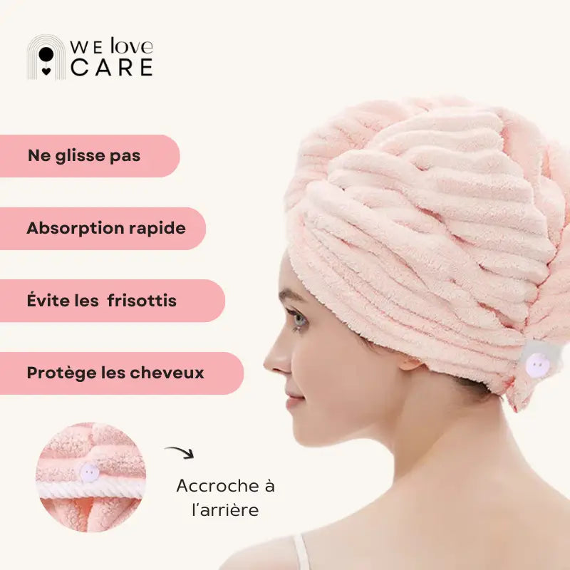 Serviette Ultra-Absorbante pour Cheveux